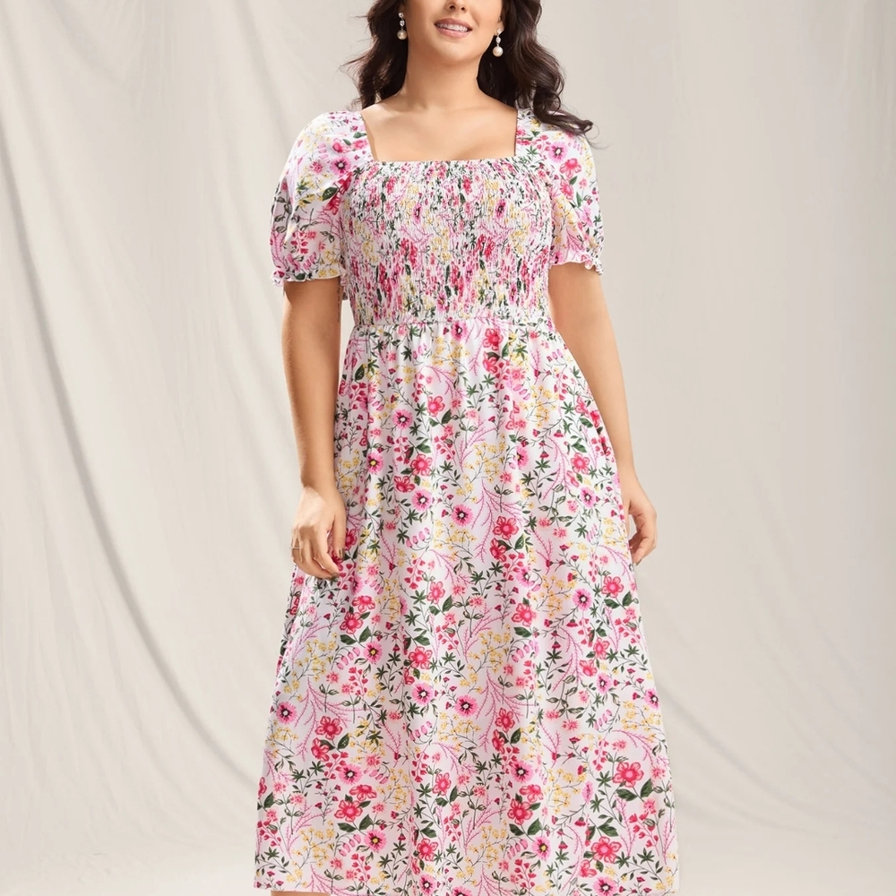 Brand New! BloomChic Pink Floral Maxi Dress